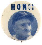 1933 "HONOR" HONUS WAGNER (HOF) SINGLE DAY EVENT BUTTON