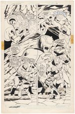 LEGION OF SUPER-HEROES ANNUAL #2 ORIGINAL ART PAGE BY CURT SWAN.