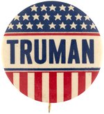 UNCOMMON TRUMAN STARS AND STRIPES NAME BUTTON HAKE #57.