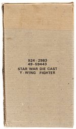 STAR WARS (1979) - Y-WING FIGHTER DIE-CAST IN MAIL-AWAY CATALOG MAILER BOX.