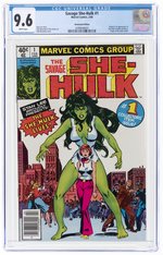 SAVAGE SHE-HULK #1 FEBRUARY 1980 CGC 9.6 NM+ (NEWSSTAND EDITION, FIRST SHE-HULK).