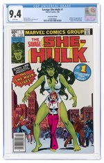 SAVAGE SHE-HULK #1 FEBRUARY 1980 CGC 9.4 NM (NEWSSTAND EDITION, FIRST SHE-HULK).