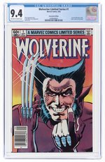 WOLVERINE LIMITED SERIES #1 SEPTEMBER 1982 CGC 9.4 NM (NEWSSTAND EDITION).