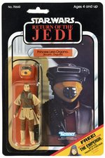 STAR WARS: RETURN OF THE JEDI (1983) - PRINCESS LEIA ORGANA (BOUSHH DISGUISE) 65 BACK-C CARDED ACTION FIGURE.