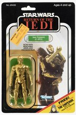 STAR WARS: RETURN OF THE JEDI (1983) - C-3PO (REMOVABLE LIMBS) 65 BACK-C CARDED ACTION FIGURE.