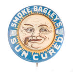 EARLY GRAPHIC BAGLEY'S SUN-CURED TOBACCO BUTTON.