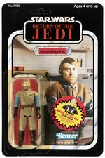 STAR WARS: RETURN OF THE JEDI (1984) - GENERAL MADINE 77 BACK-B CARDED ACTION FIGURE.