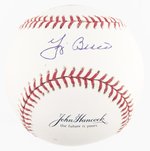 YOGI BERRA (HOF) SINGLE-SIGNED BASEBALL.