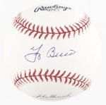 YOGI BERRA (HOF) SINGLE-SIGNED BASEBALL.