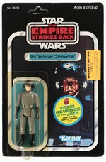 STAR WARS: THE EMPIRE STRIKES BACK (1982) - STAR DESTROYER COMMANDER 48 BACK-B CARDED ACTION FIGURE.