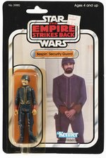 STAR WARS: THE EMPIRE STRIKES BACK (1980) - BESPIN SECURITY GUARD (WHITE, HANDLEBAR MUSTACHE) 32 BACK-A CARDED ACTION FIGURE.