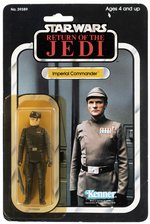 STAR WARS: RETURN OF THE JEDI (1983) - IMPERIAL COMMANDER 65 BACK-B CARDED ACTION FIGURE.