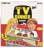 FLEER "CRAZY TV DINNER CANDY" FULL DISPLAY BOX.