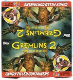 TOPPS "GREMLINS 2: THE NEW BATCH CANDY FILLED CONTAINERS" FULL DISPLAY BOX.