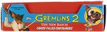 TOPPS "GREMLINS 2: THE NEW BATCH CANDY FILLED CONTAINERS" FULL DISPLAY BOX.