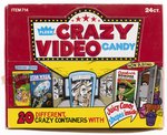 FLEER "CRAZY VIDEO CANDY" FULL DISPLAY BOX.