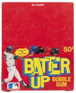 DONRUSS MLB "BATTER UP BUBBLE GUM" PARTIAL DISPLAY BOX.