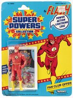 SUPER POWERS COLLECTION (1984) - FLASH 12-BACK CARDED ACTION FIGURE.