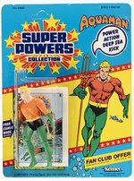 SUPER POWERS COLLECTION (1984) - AQUAMAN 12-BACK CARDED ACTION FIGURE.