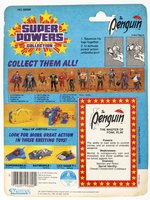 SUPER POWERS COLLECTION (1984) - THE PENGUIN 12-BACK CARDED ACTION FIGURE.