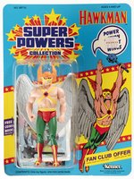 SUPER POWERS COLLECTION (1985) - HAWKMAN 12-BACK CARDED ACTION FIGURE.