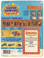 SUPER POWERS COLLECTION (1985) - HAWKMAN 12-BACK CARDED ACTION FIGURE.