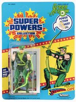 SUPER POWERS COLLECTION (1985) - GREEN ARROW 23-BACK CARDED ACTION FIGURE.