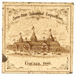 “CHICAGO 1880 INTER-STATE INDUSTRIAL EXPOSITION” CHINA TILE.