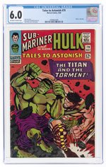 TALES TO ASTONISH #79 MAY 1966 CGC 6.0 FINE (INCREDIBLE HULK VS. HERCULES).