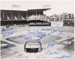 BROOKLYN DODGERS REUNION MULTI-SIGNED OVERSIZED PHOTO.