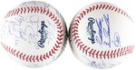 2013 SIRIUS-XM ALL-STAR FUTURES GAME MULTI-SIGNED BASEBALL SET.