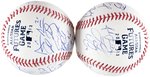 2013 SIRIUS-XM ALL-STAR FUTURES GAME MULTI-SIGNED BASEBALL SET.