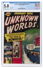 JOURNEY INTO UNKNOWN WORLDS #4 APRIL 1951 CGC 5.0 VG/FINE.