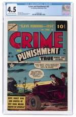 CRIME AND PUNISHMENT #69 OCTOBER 1954 CGC 4.5 VG+.