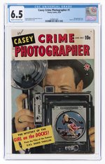 CASEY CRIME PHOTOGRAPHER #1 AUGUST 1949 CGC 6.5 FINE+.