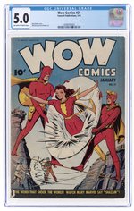 WOW COMICS #21 JANUARY 1944 CGC 5.0 VG/FINE.