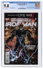 INVINCIBLE IRON MAN #9 JULY 2016 CGC 9.8 NM/MINT (FIRST FULL RIRI WILLIAMS).