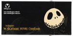 TIM BURTON'S THE NIGHTMARE BEFORE CHRISTMAS BOXED DISNEY STORE SKULL CHARM WATCH.