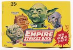 TOPPS "STAR WARS: THE EMPIRE STRIKES BACK" FIGURAL CANDY CONTAINERS FULL DISPLAY BOX (YODA SERIES).