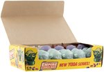 TOPPS "STAR WARS: THE EMPIRE STRIKES BACK" FIGURAL CANDY CONTAINERS FULL DISPLAY BOX (YODA SERIES).