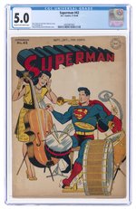 SUPERMAN #42 SEPTEMBER-OCTOBER 1946 CGC 5.0 VG/FINE.