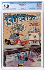 SUPERMAN #123 AUGUST 1958 CGC 4.0 VG.