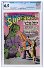 SUPERMAN #142 JANUARY 1961 CGC 4.5 VG+.