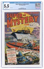 SUPER-MYSTERY COMICS VOL. 8 #1 SEPTEMBER 1948 CGC 5.5 FINE-.