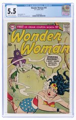 WONDER WOMAN #93 OCTOBER 1957 CGC 5.5 FINE-.