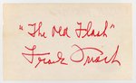 FRANK FRISCH (HOF) SIGNED CARD.