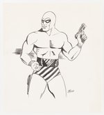 THE PHANTOM ORIGINAL ART SKETCH BY ED RHOADES.