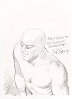 THE PHANTOM ORIGINAL ART PENCIL SKETCH BY SY BARRY.