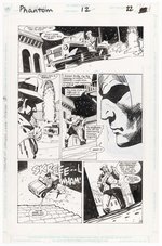 THE PHANTOM #12 DC ORIGINAL ART PAGE BY LUKE McDONNELL.