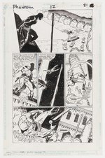 THE PHANTOM #12 DC ORIGINAL ART PAGE BY LUKE McDONNELL.